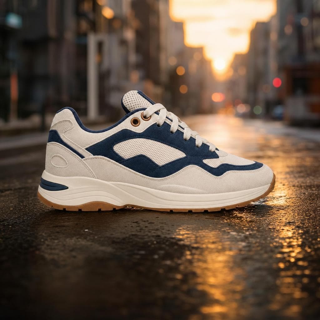 KIVO sneaker on wet concrete