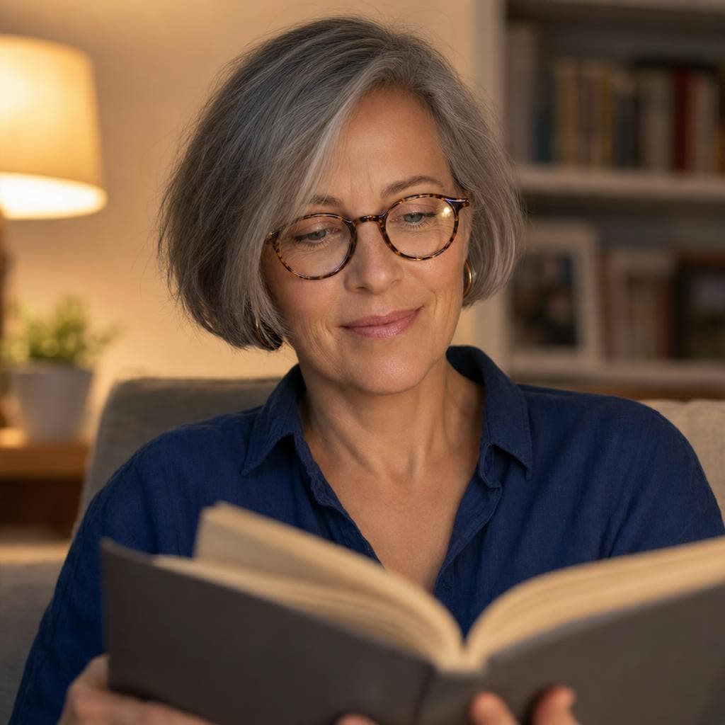 MARA reading by lamp light